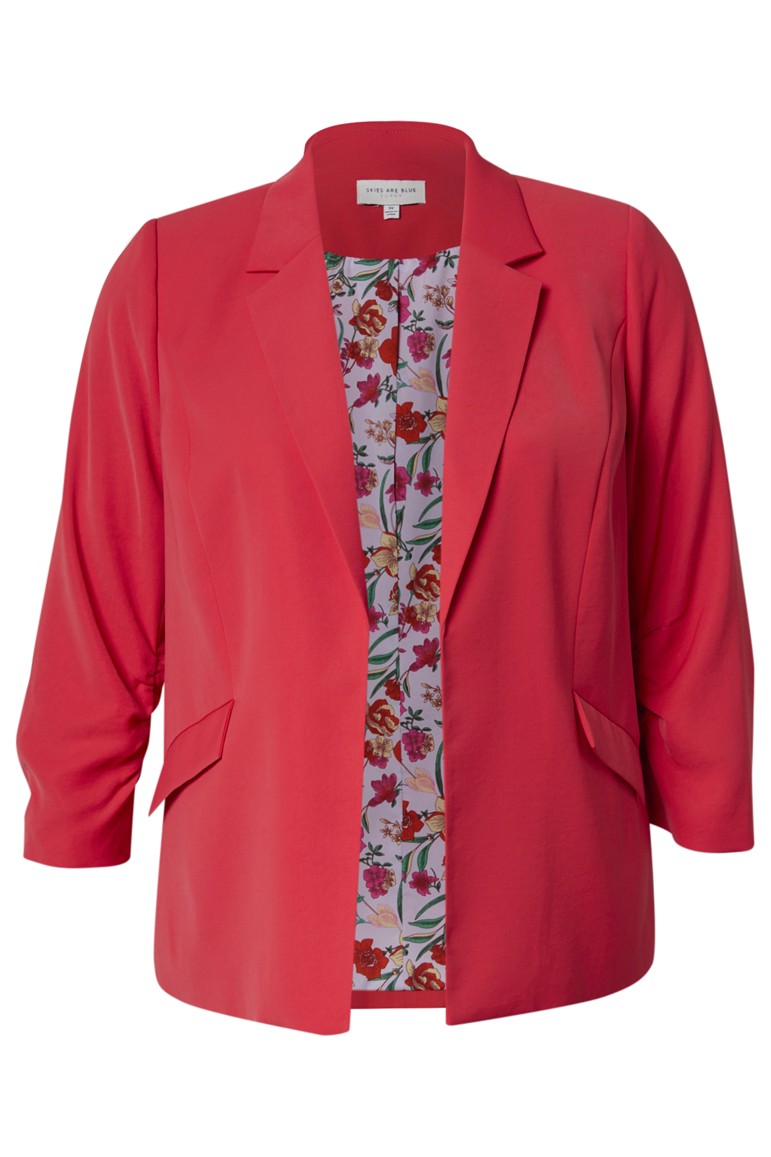Shirred Sleeve Blazer
