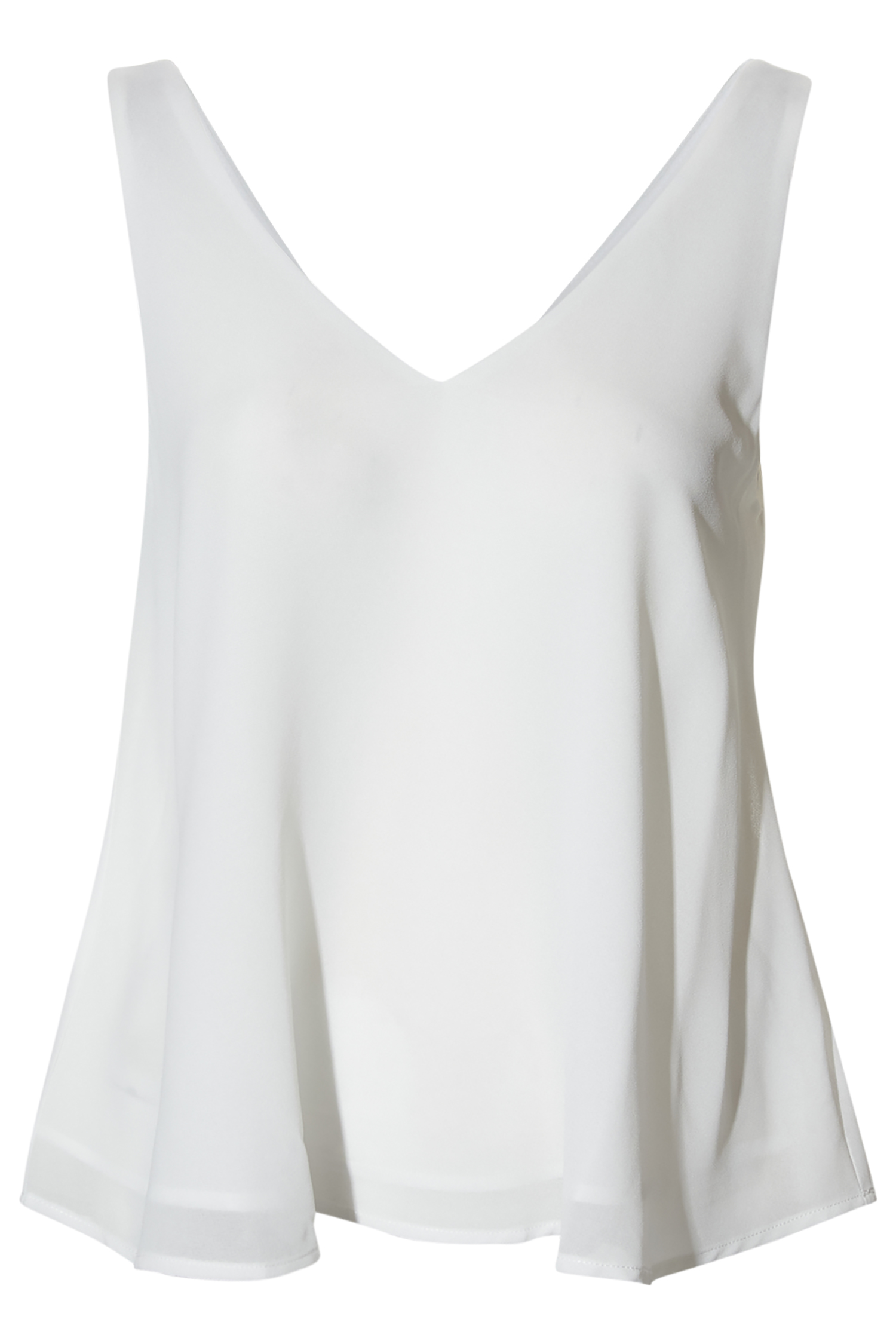 V Neck Chiffon Tank