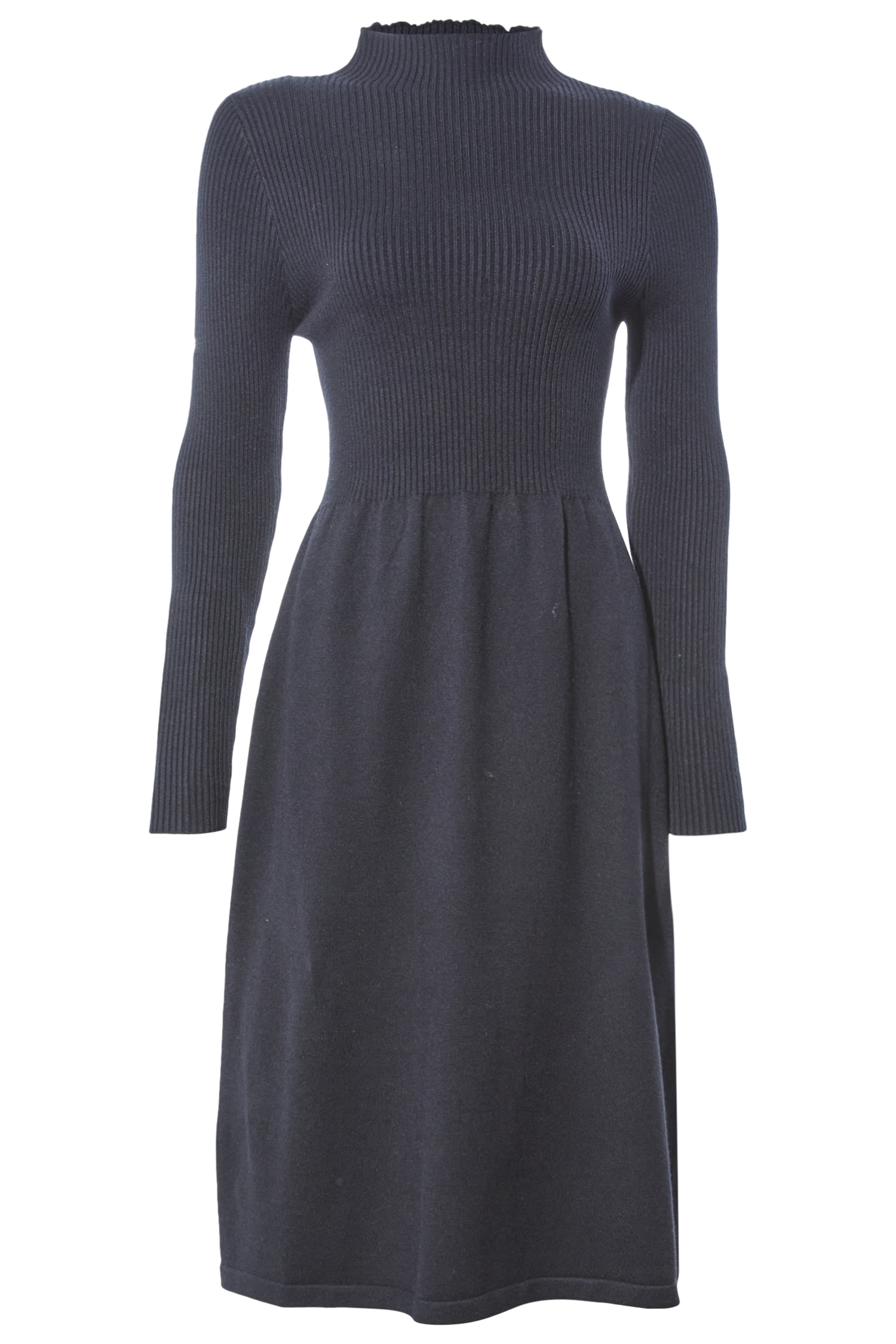 Mock Neck Midi Sweater Dress