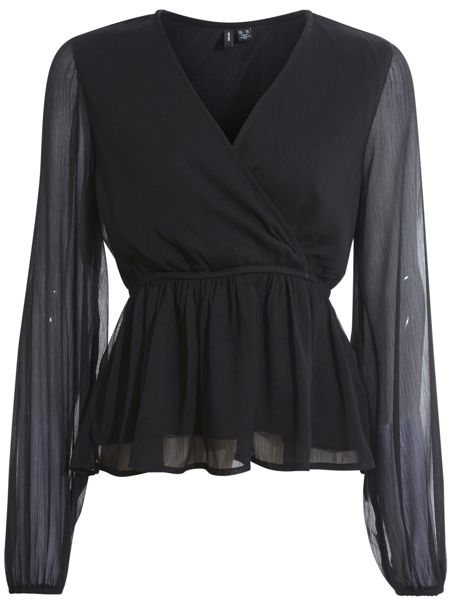 Surplice Peplum Blouse