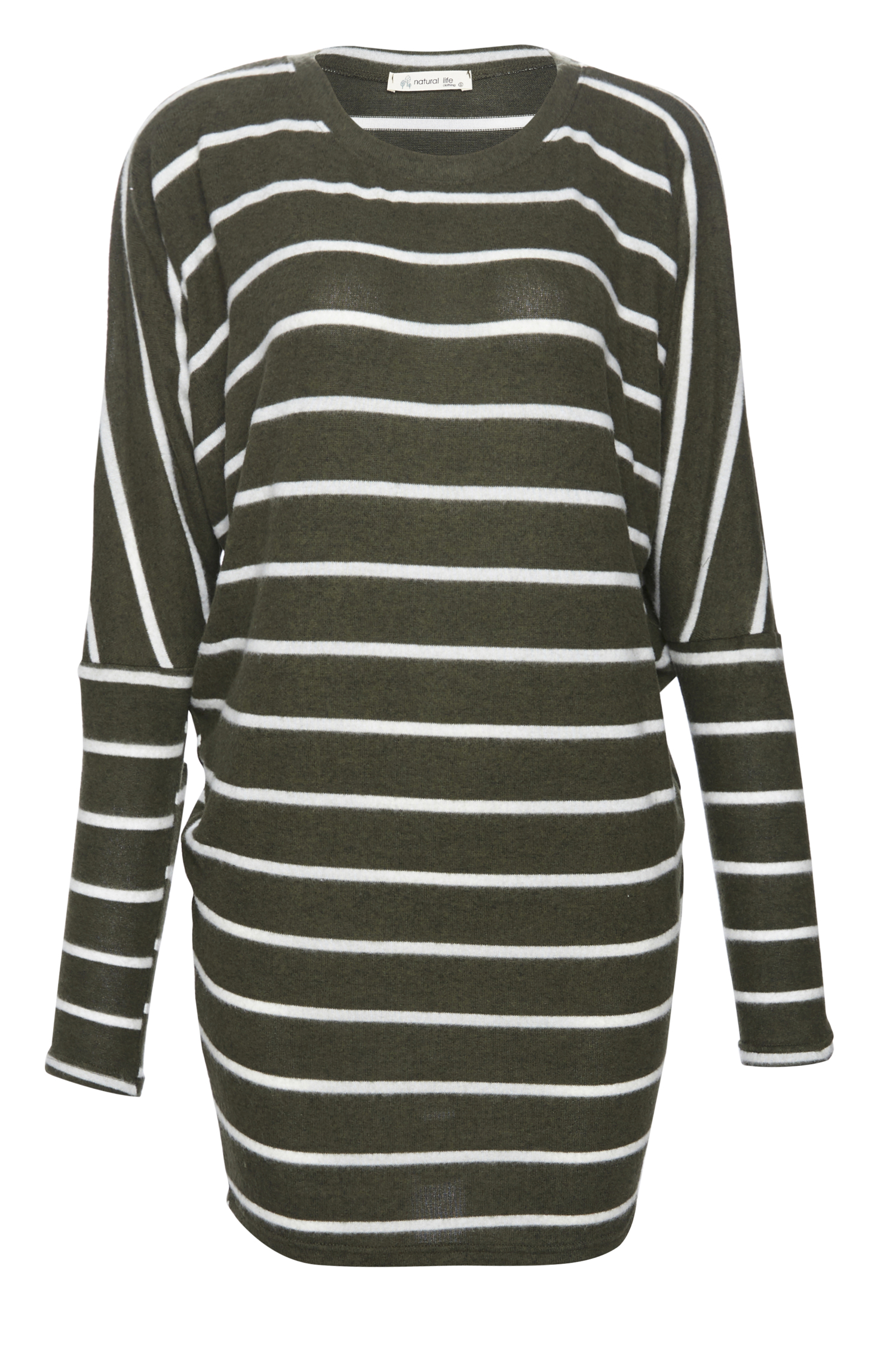 Striped Brushed Long Sleeve Top