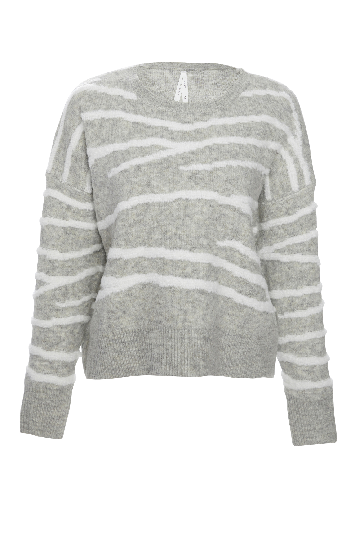 Round Neck Striped Pullover