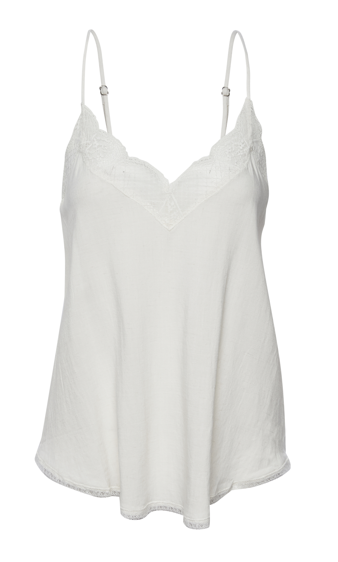 Spaghetti Strap Lace Trim Cami