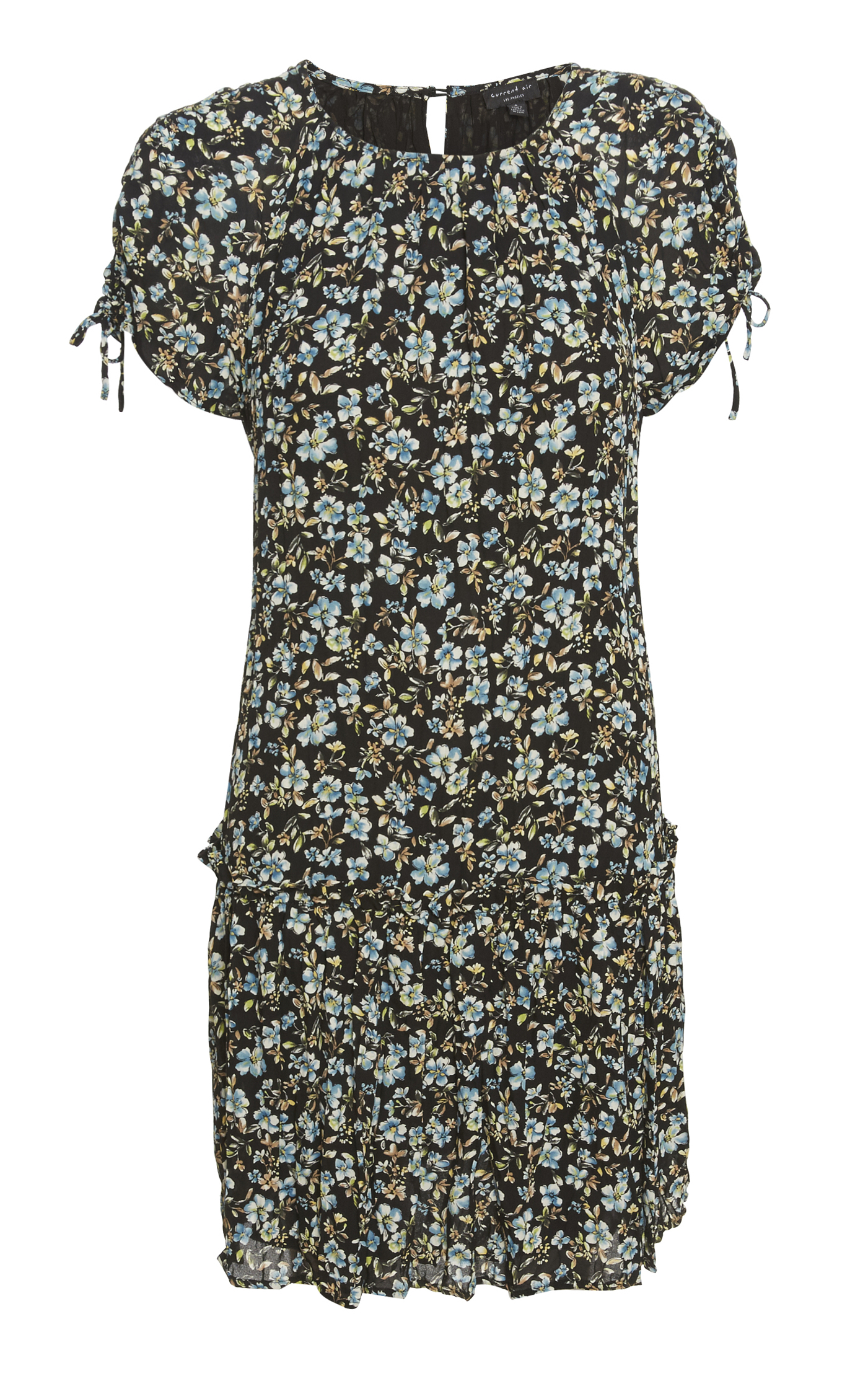 Ruffle Detail Floral Dress