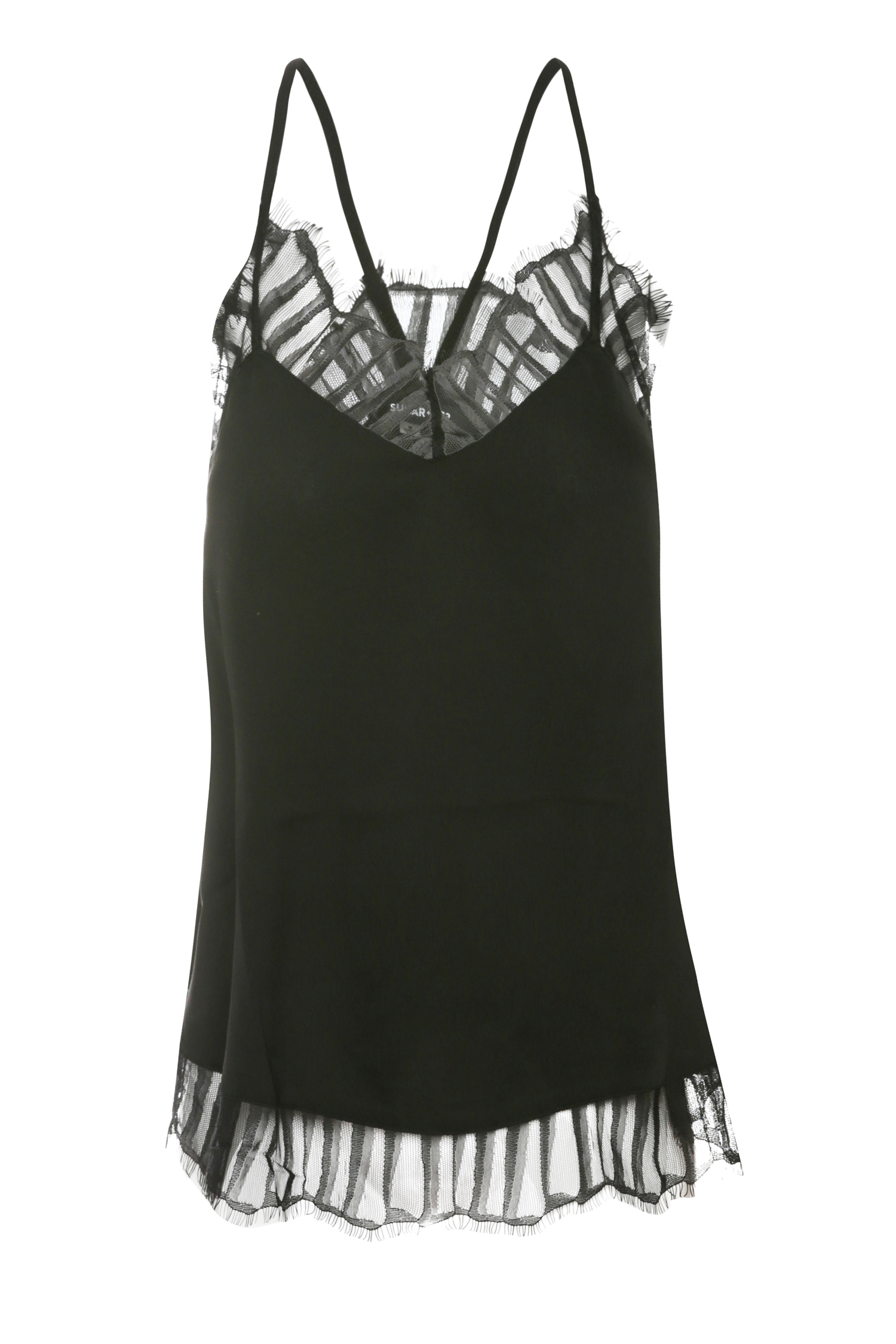 Pleated Lace Cami