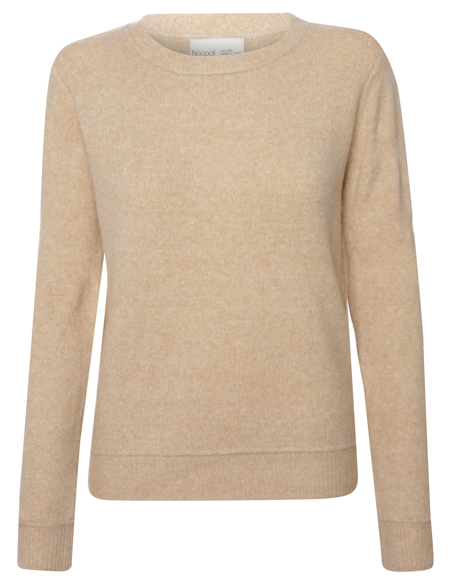 Knit Sweater With Ribbed Hem