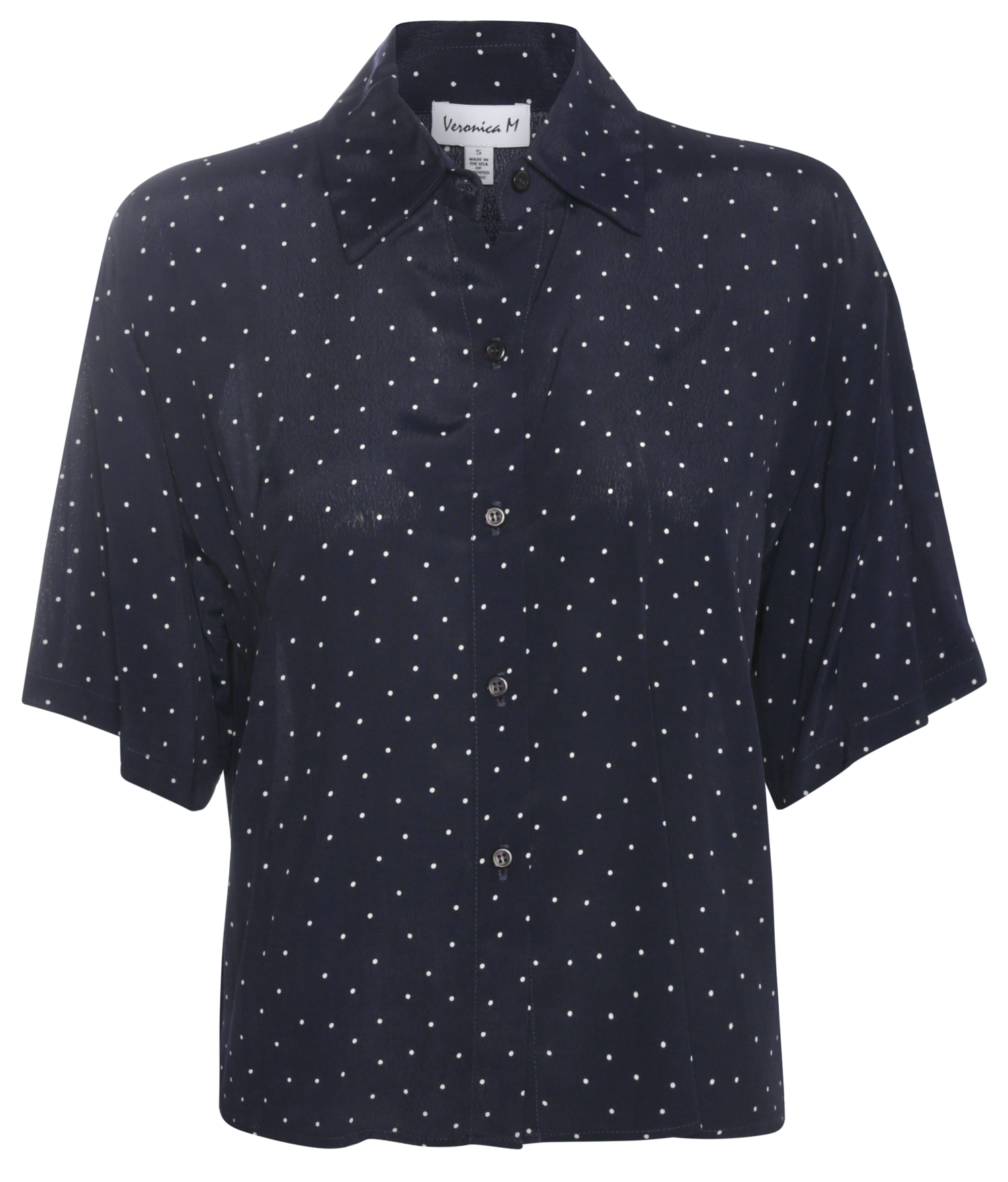Veronica M Polka Dot Button Down