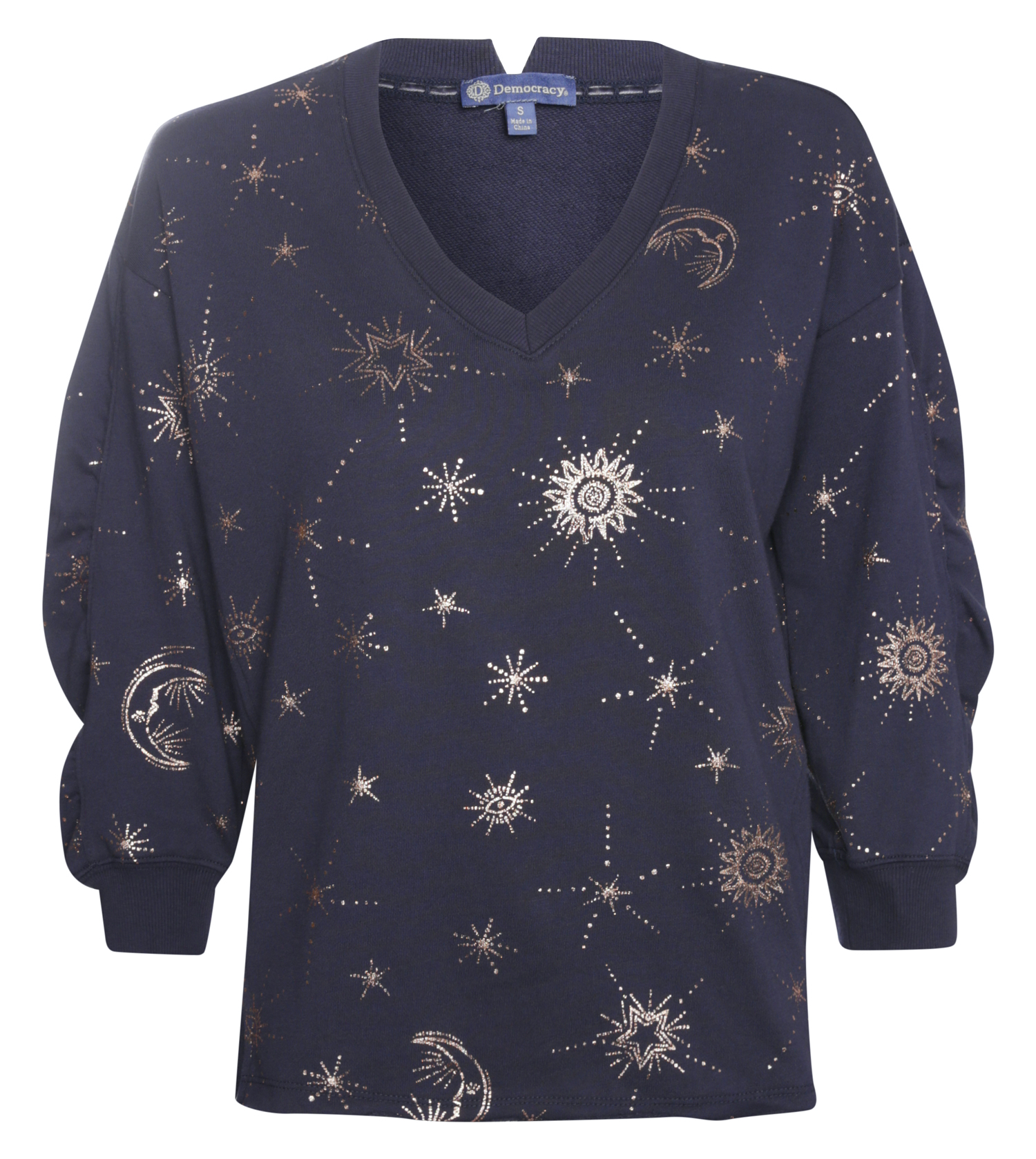 Democracy Foil Print Sweatshirt