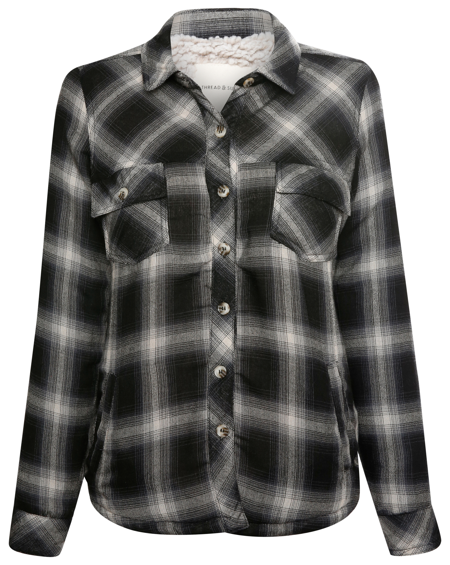 Thread & Supply Sherpa Lined Plaid Jacket