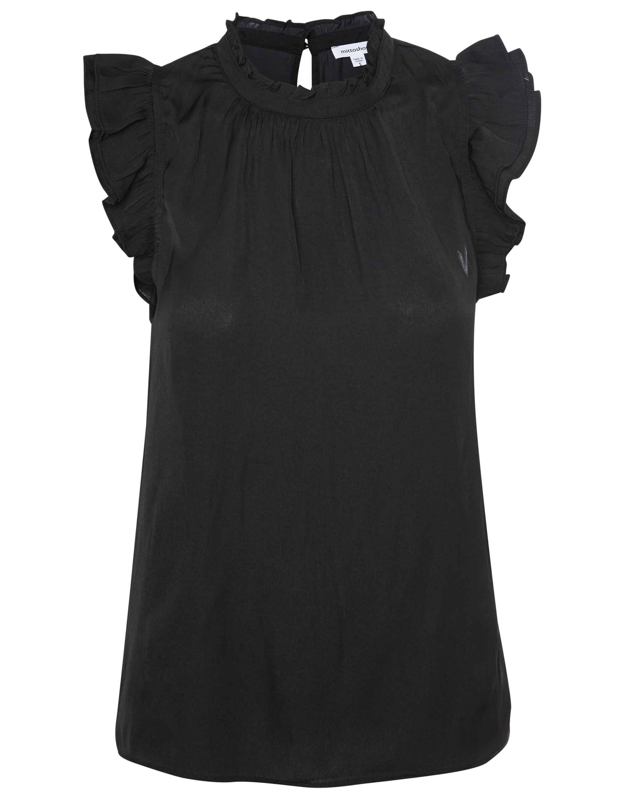 Satin Ruffle Top