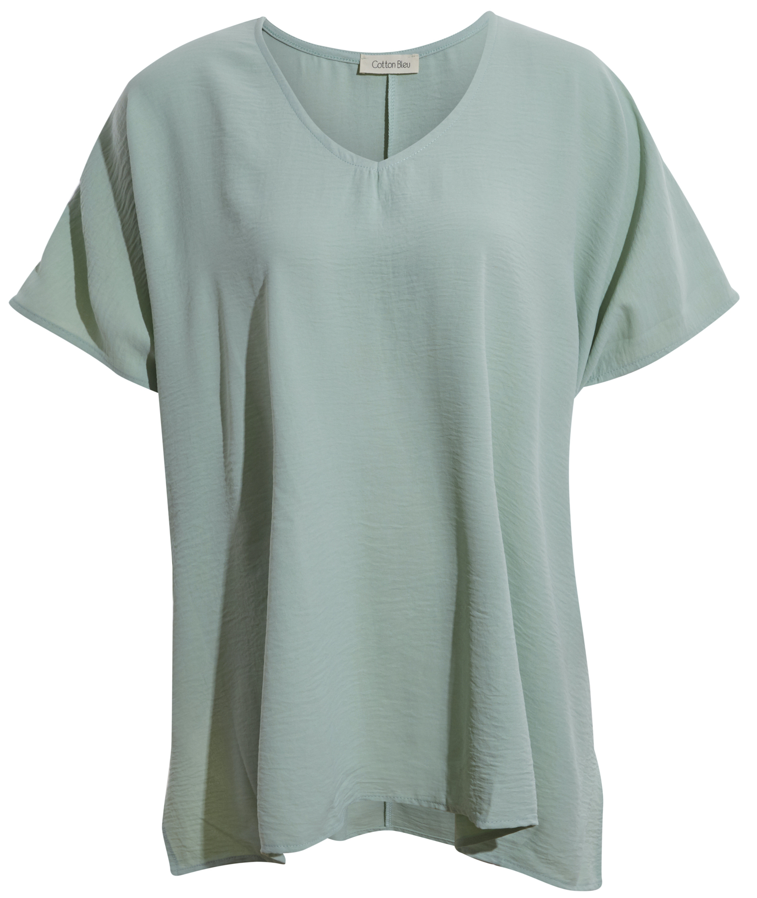V-Neck Drop Shoulder Oversize Top