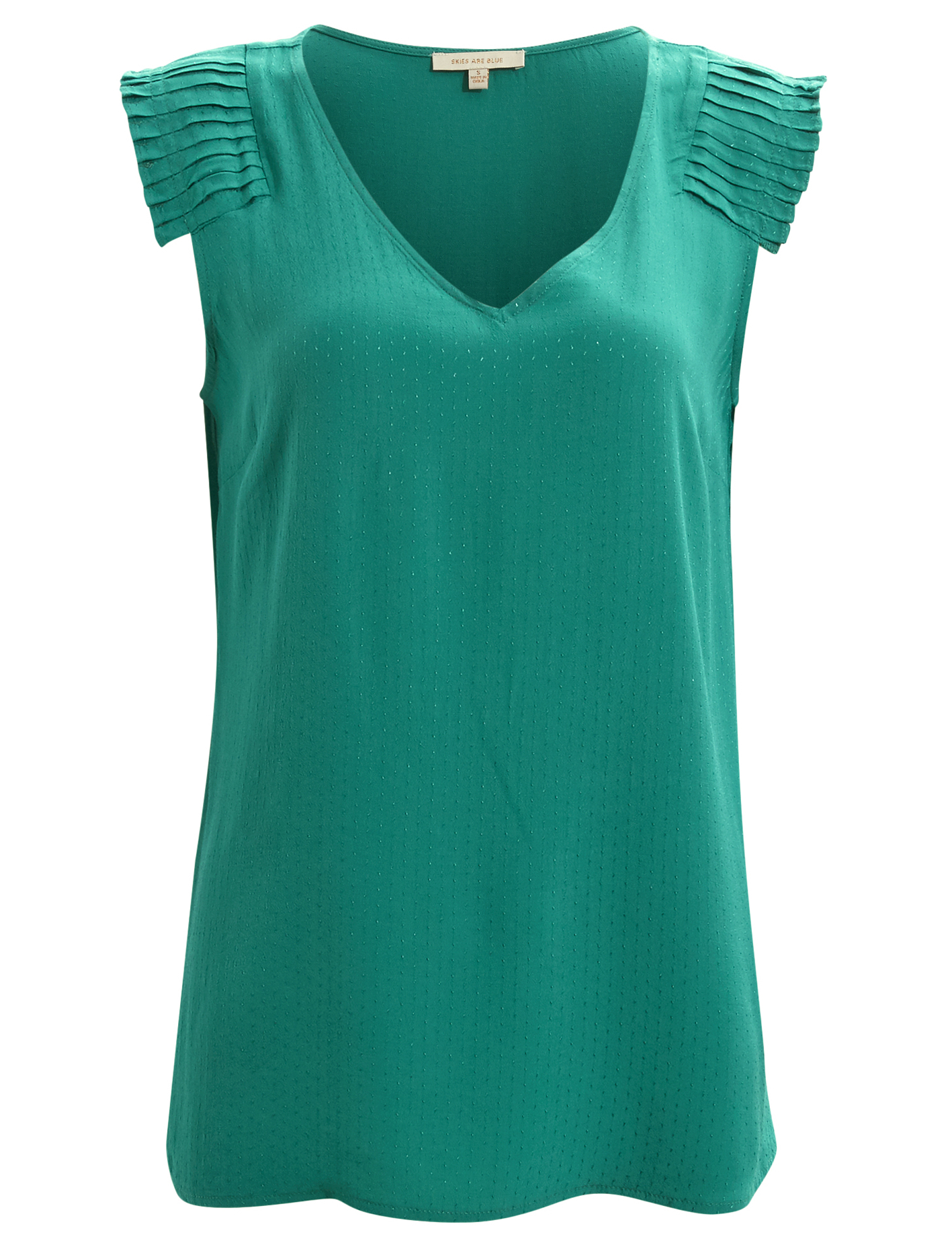 Pleated Shoulder Blouse