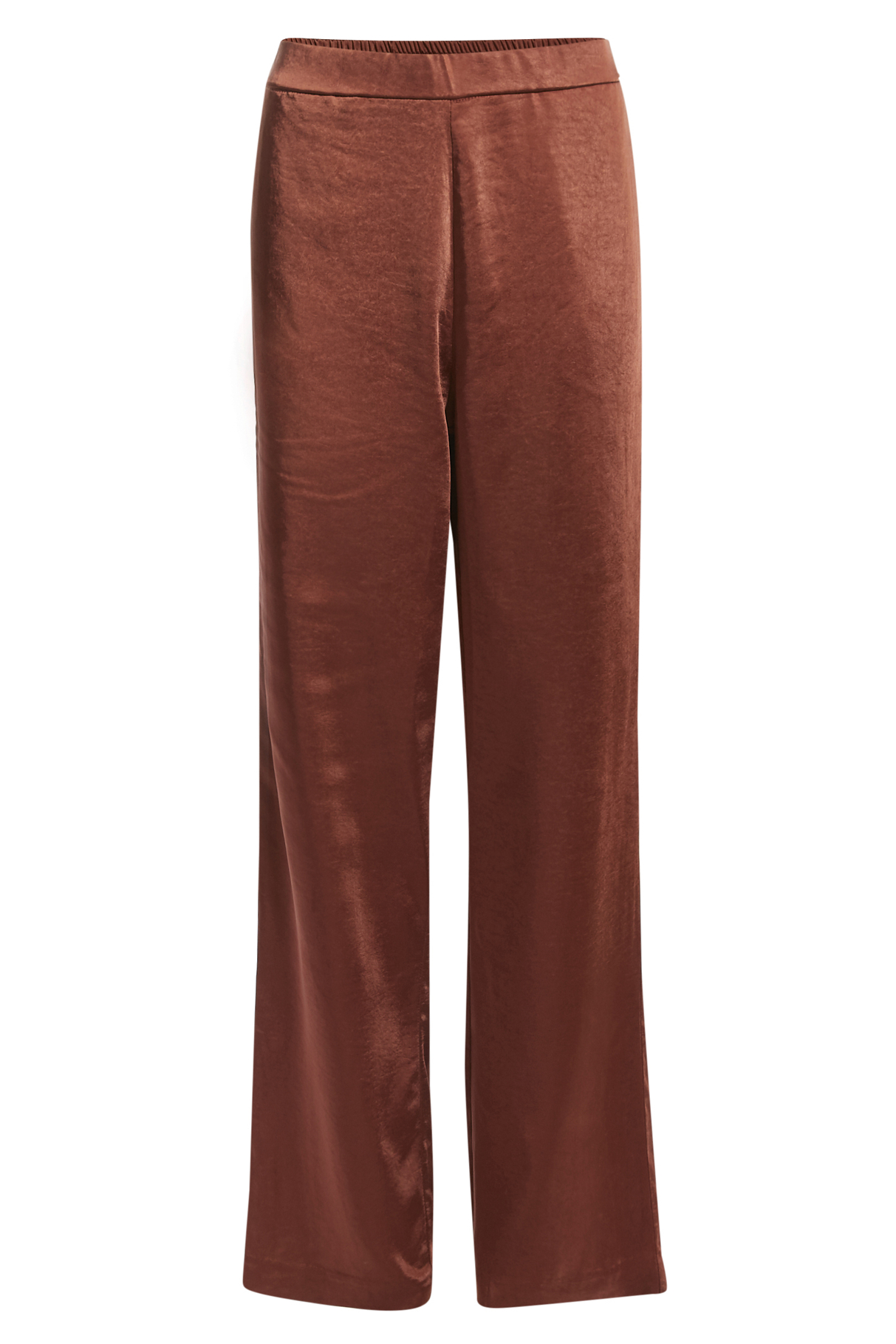 High Rise Satin Trousers