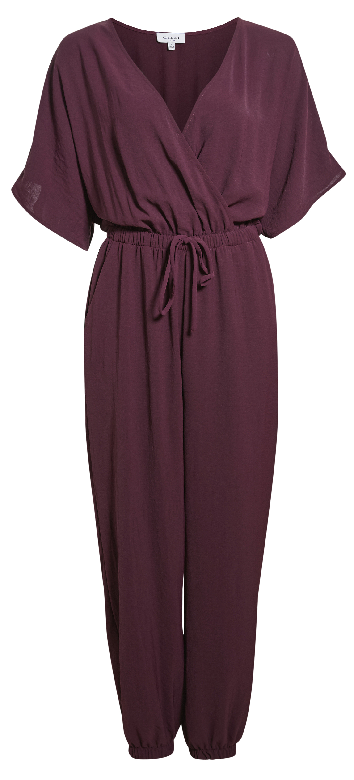 Dolman Sleeve Surplice Jumpsuit