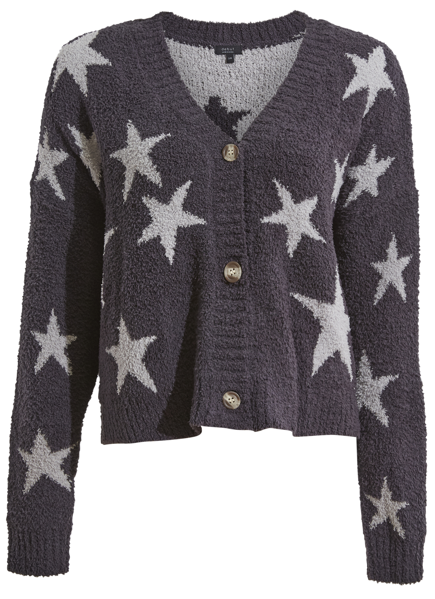 Star Print Cardigan