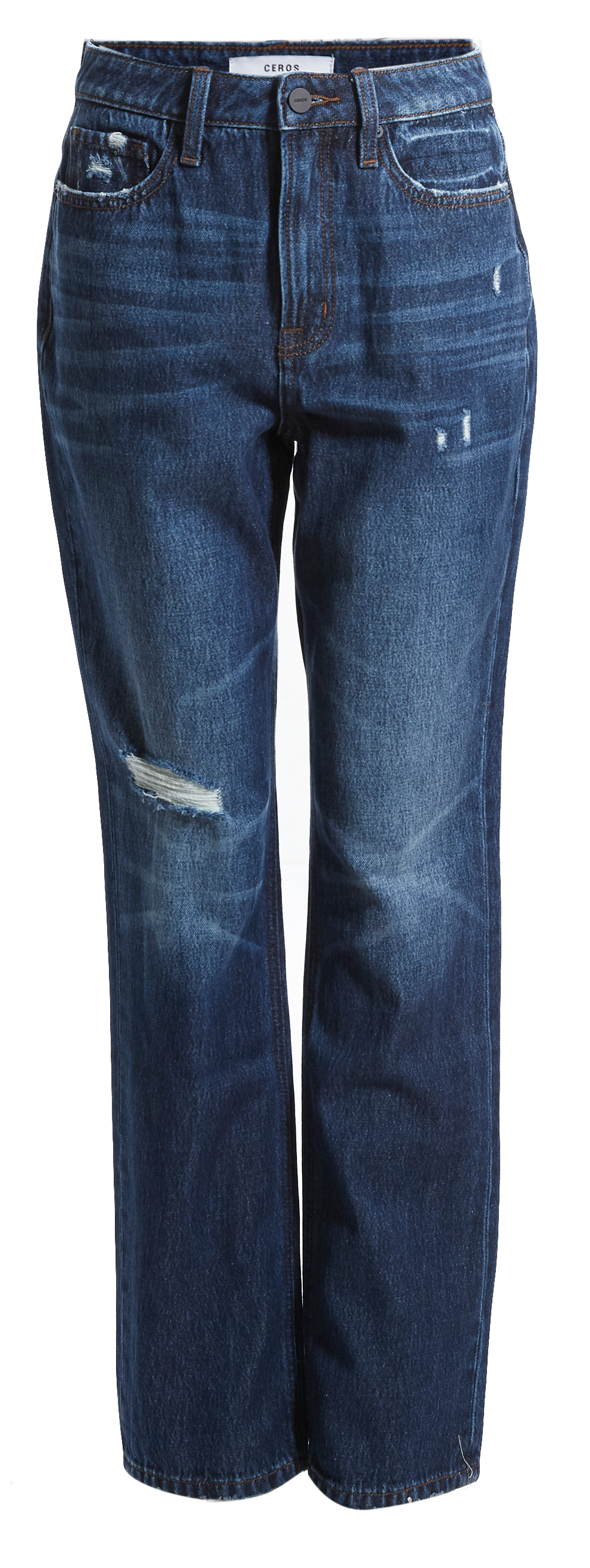 Ceros Jeans High Rise Straight Leg