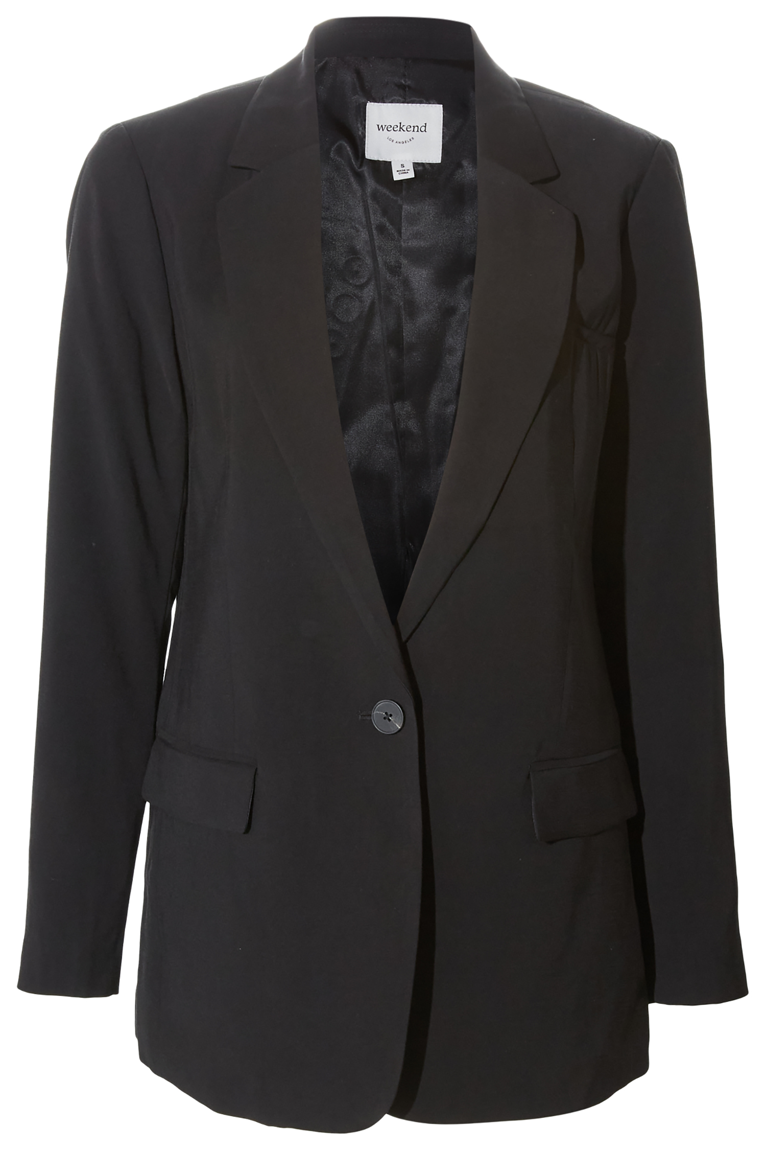 Single Button Front Blazer