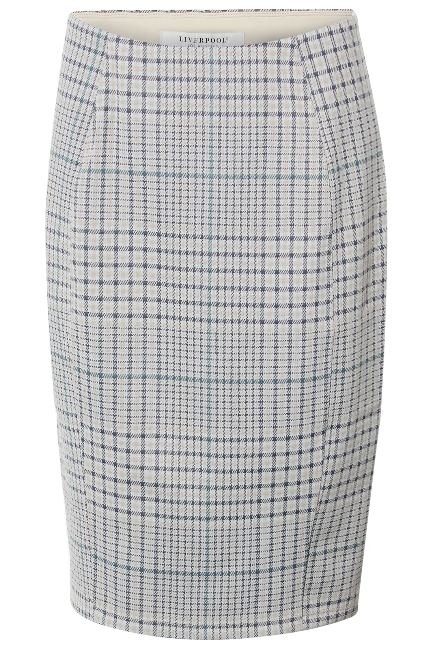 Liverpool Plaid Pencil Skirt