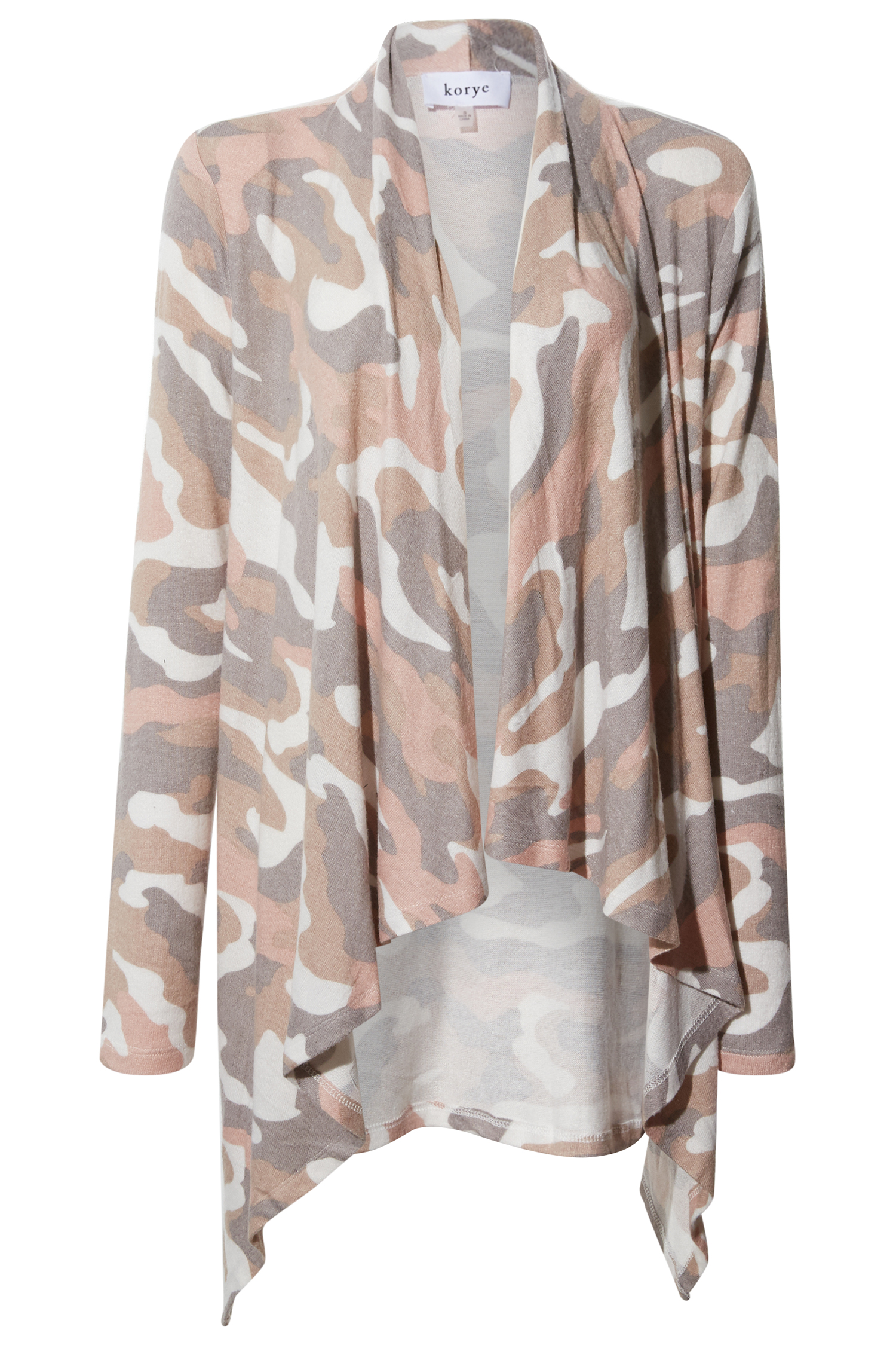 Printed Waterfall Cardigan