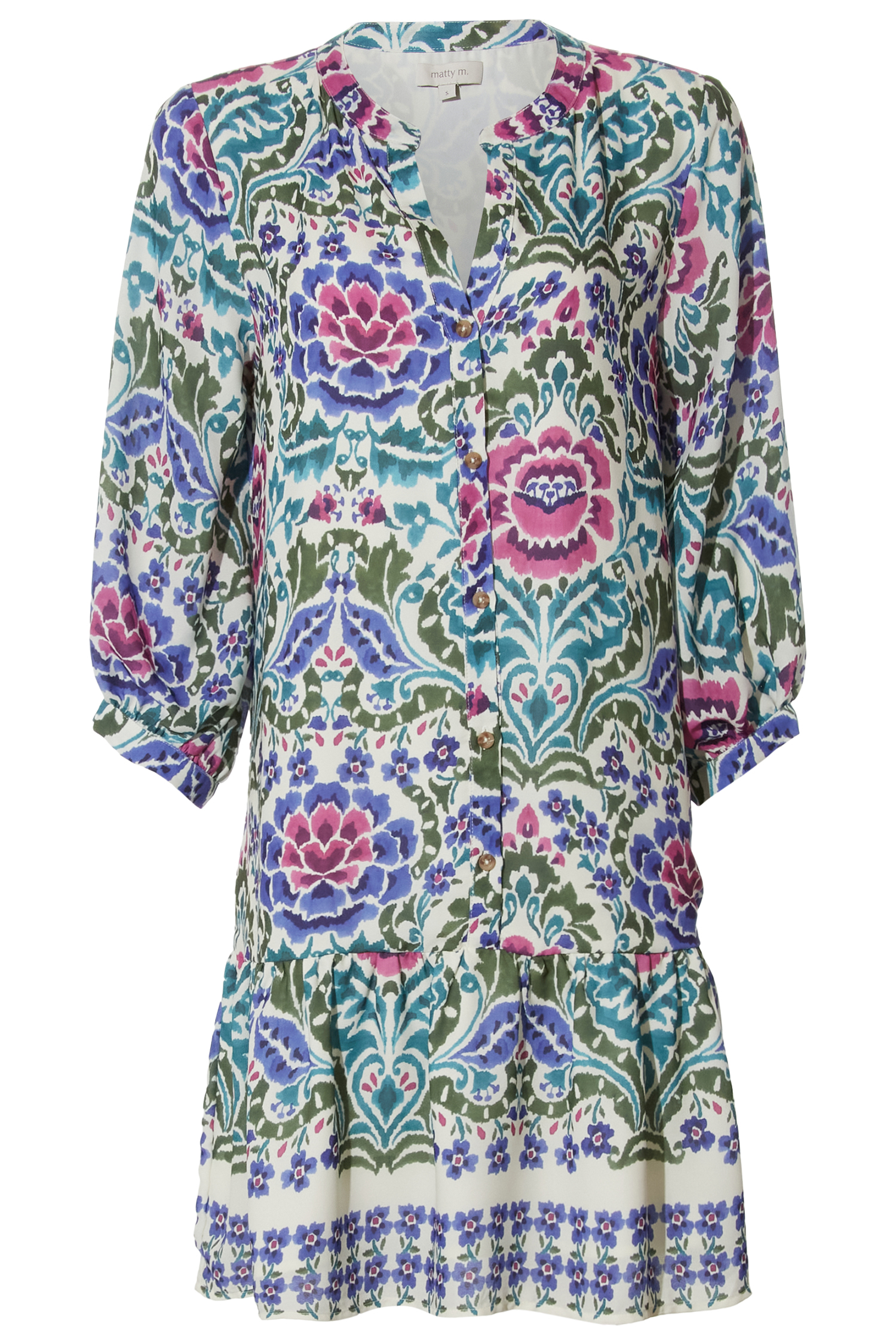 Button Front Tunic Dress