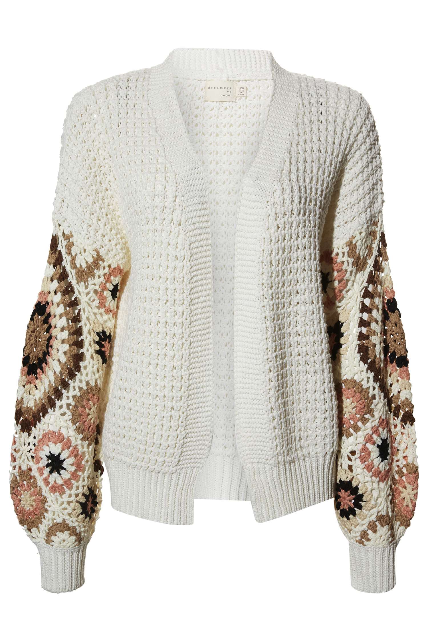 Contrast Sleeve Cardigan