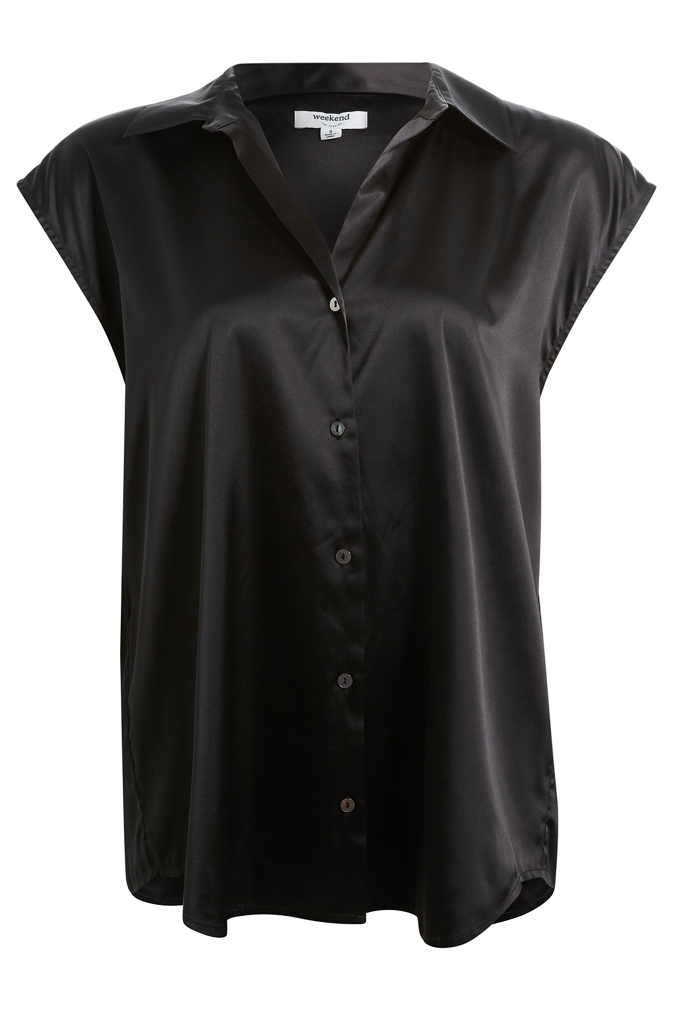 Sleeveless Button Front