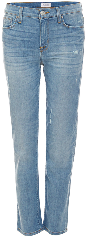 Hudson Zoeey Mid Rise Crop Slim Straight Jeans