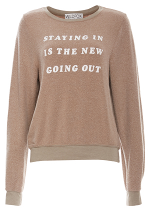 Wildfox Stay In Baggy Sweater