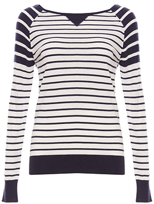 Tart Collections Contrast Striped Sweater