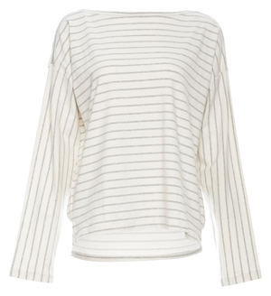 French Connection Striped Long Sleeve Top