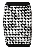 Skies are Blue Houndstooth Mini Skirt