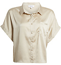 Satin Button Down Blouse