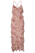 Ruffled Mesh Dress
