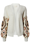 Contrast Sleeve Cardigan