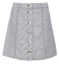 Minkpink Pinstripe Button Front Skirt
