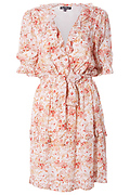 Velvet Heart Floral Surplice Dress