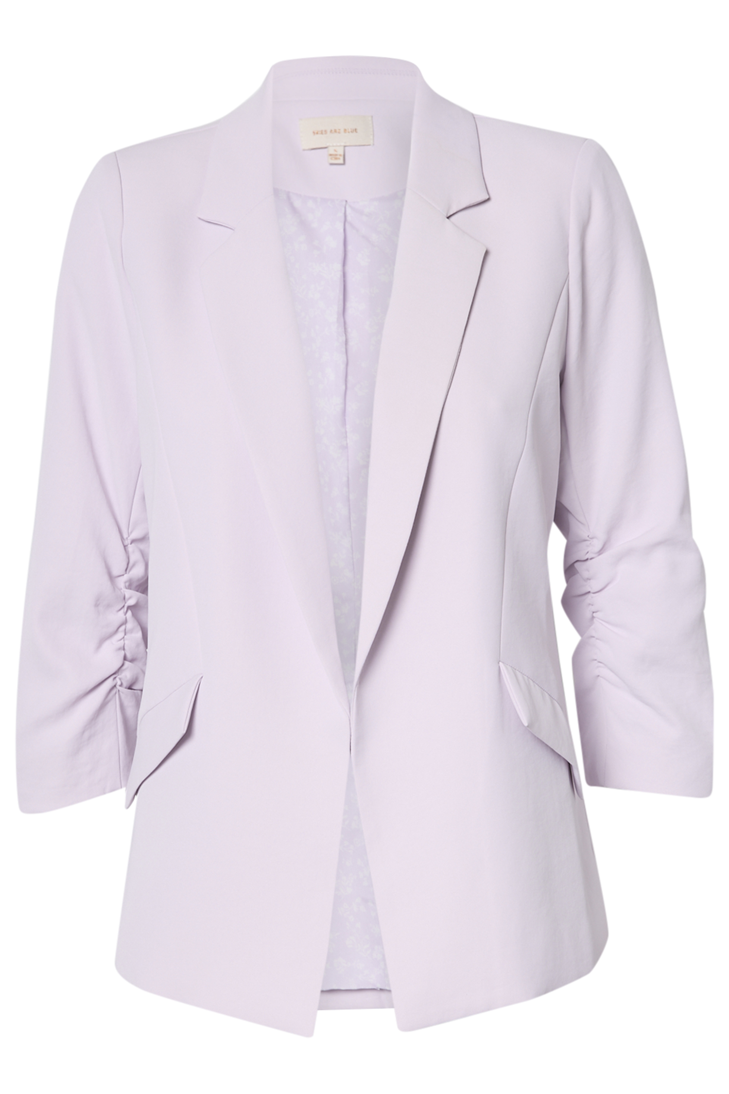 Shirred Sleeve Blazer