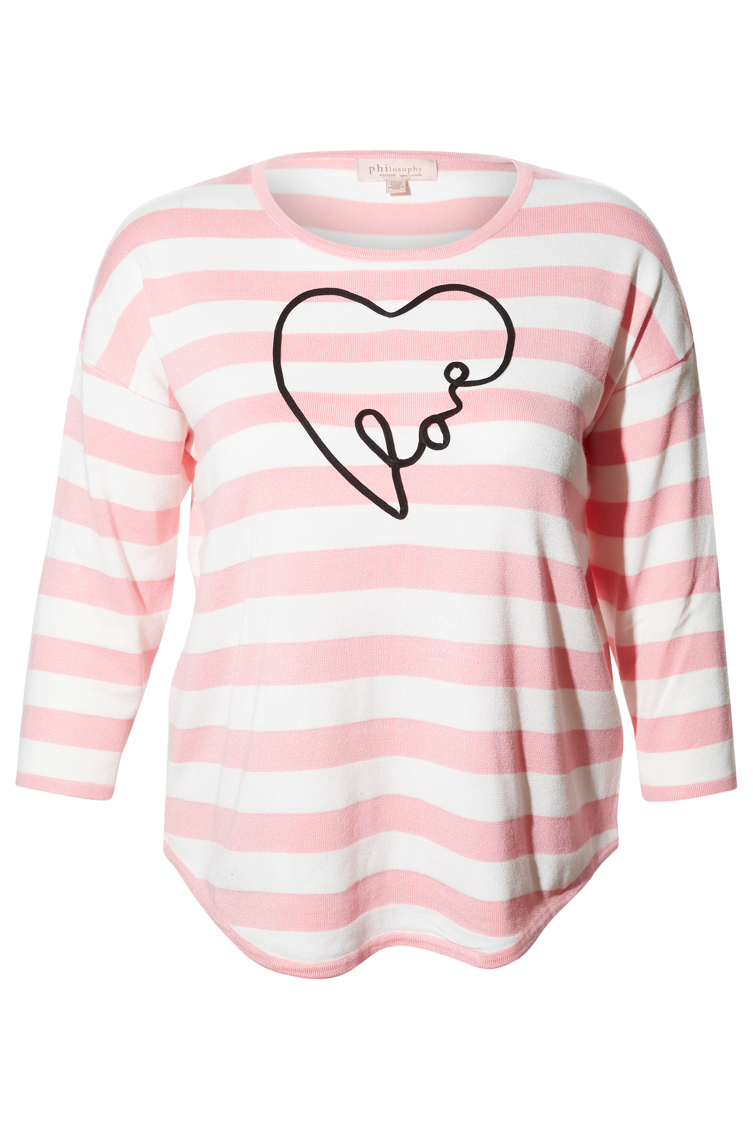 Love Stripe Long Sleeve Top