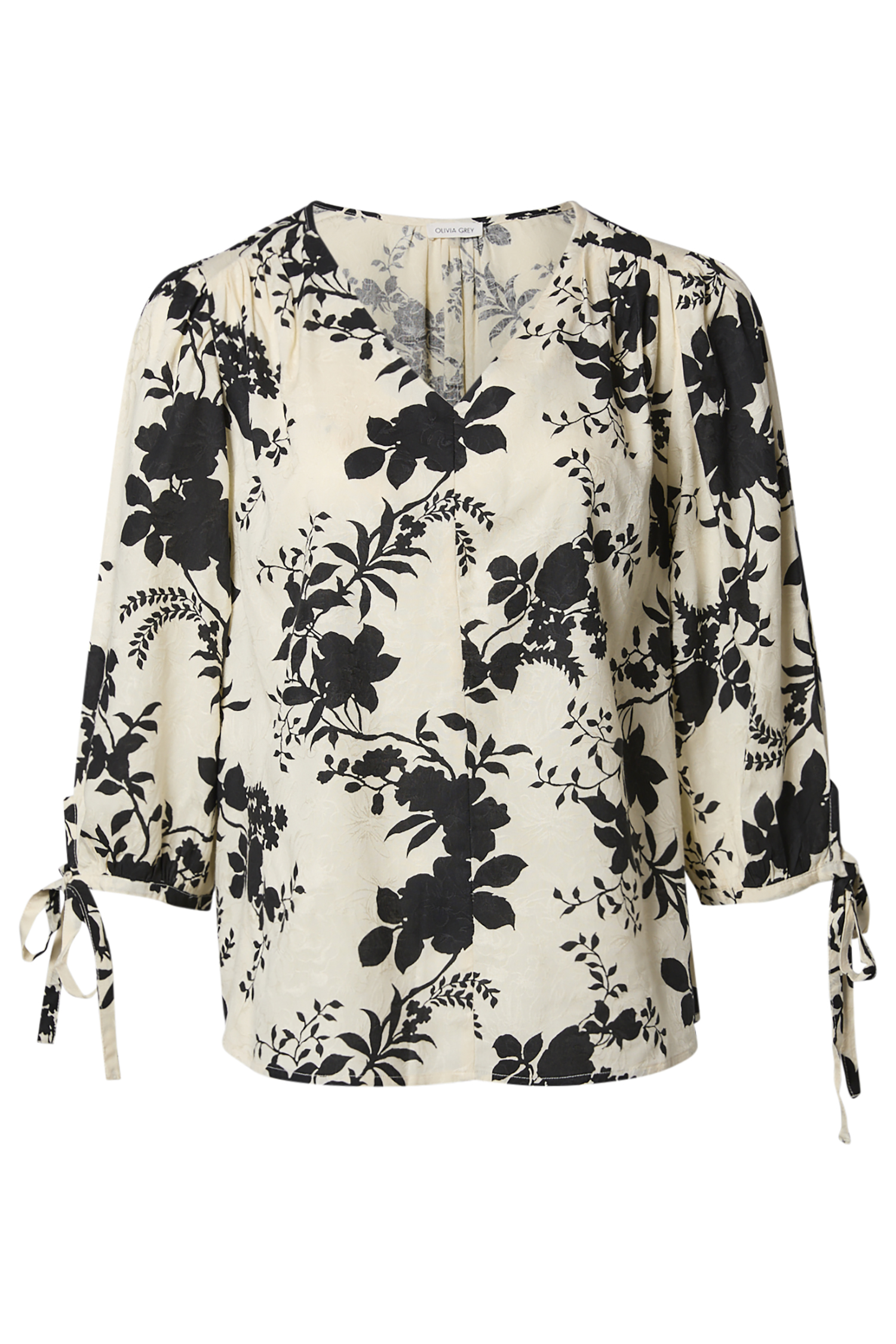 V-Neck Floral Blouse