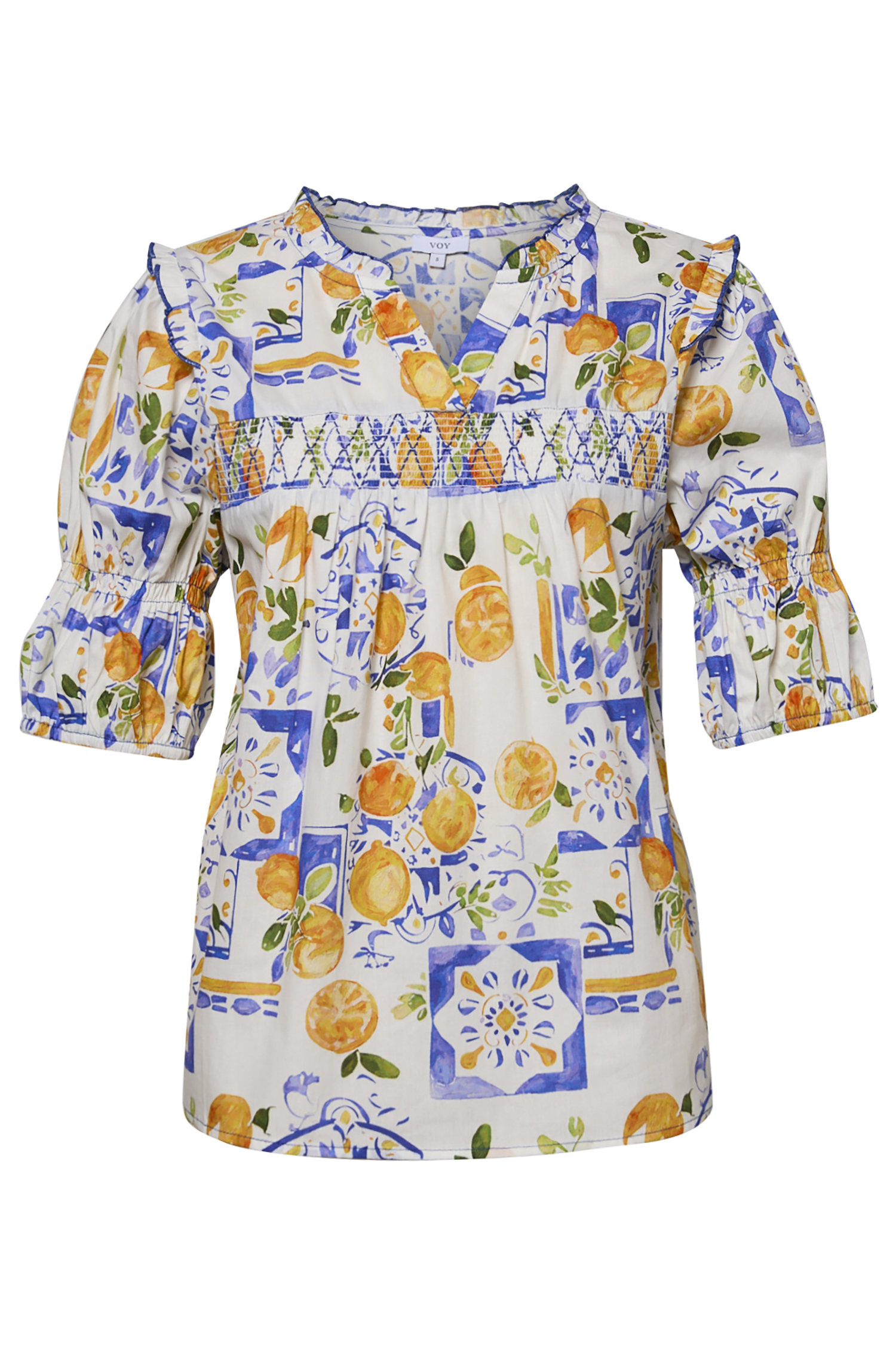 Tropical Print Blouse
