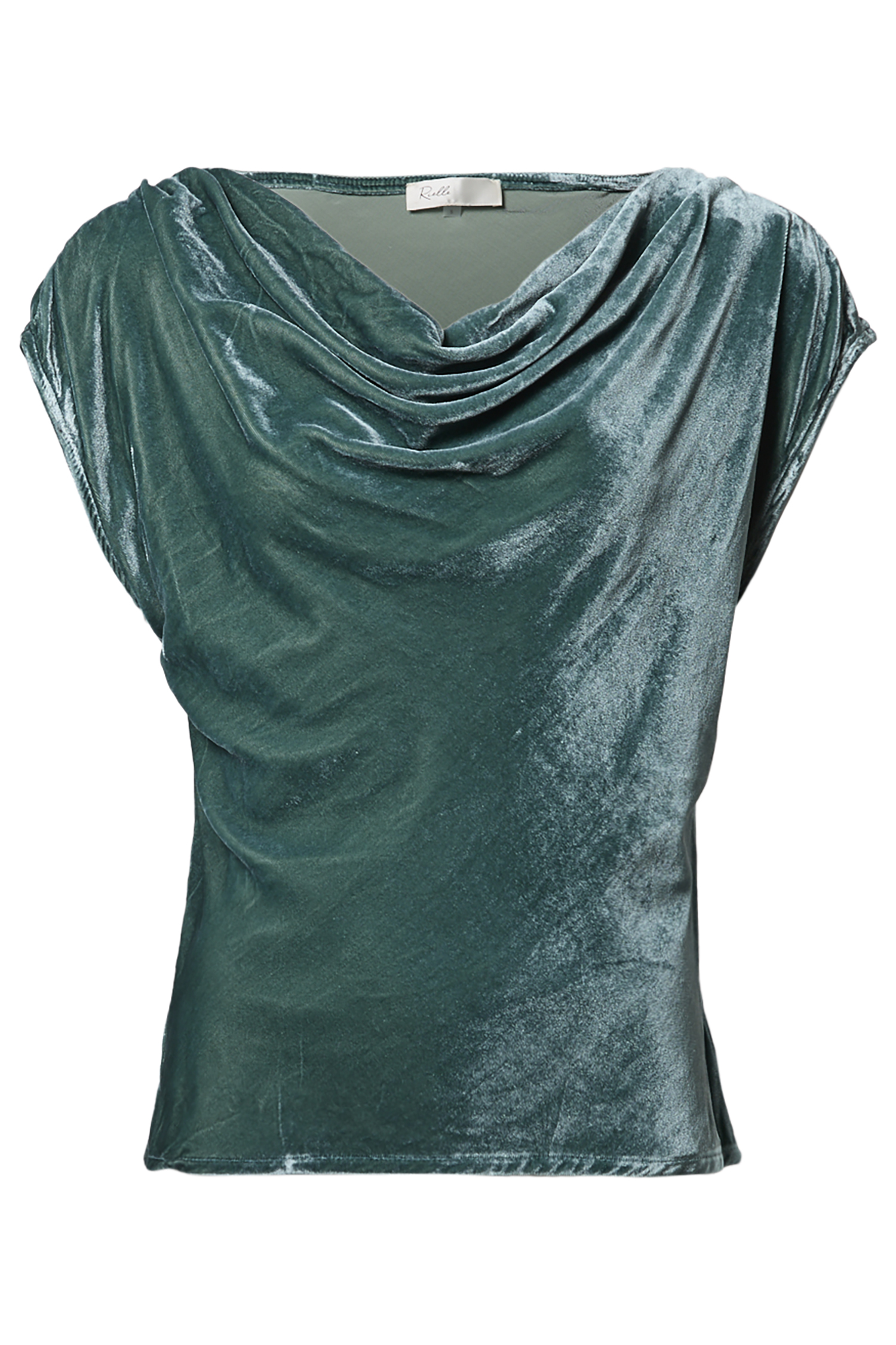 Velvet Cowl Neck Top