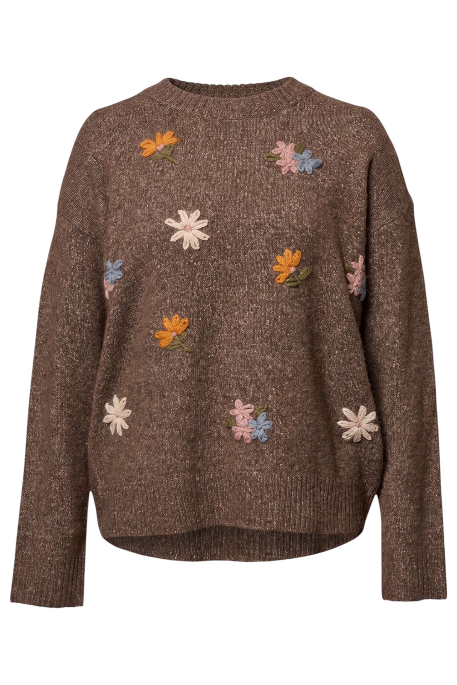 Floral Embroidered Pullover