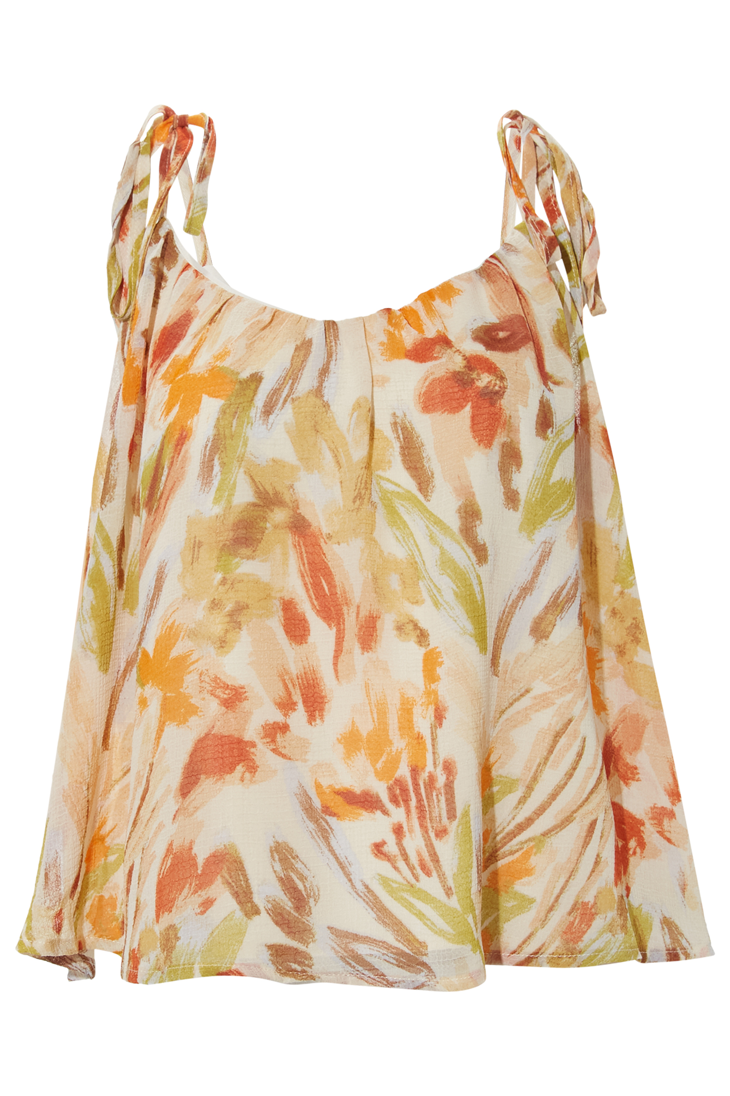 Tie Strap Floral Tank