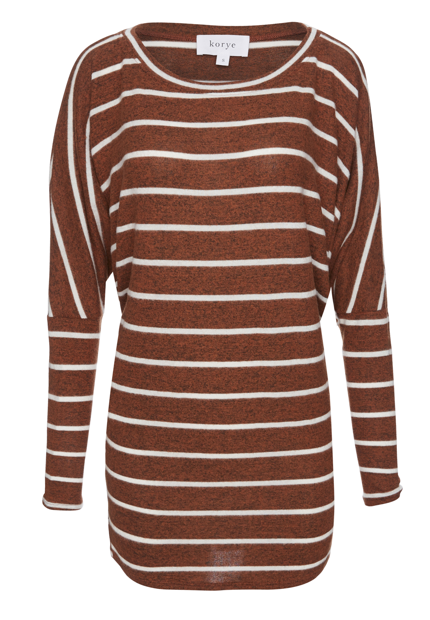 Striped Brushed Long Sleeve Top