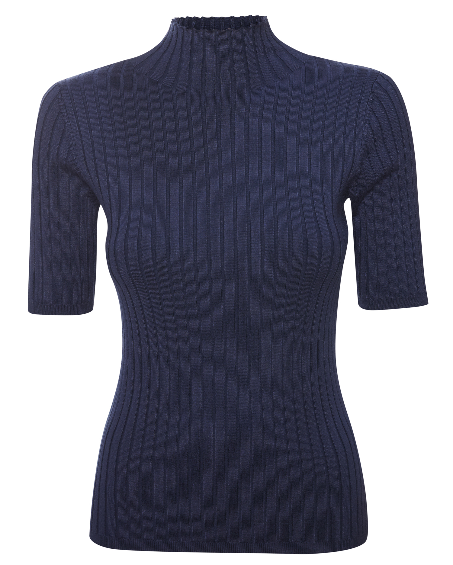 525 America Mock Neck Short Sleeve Top