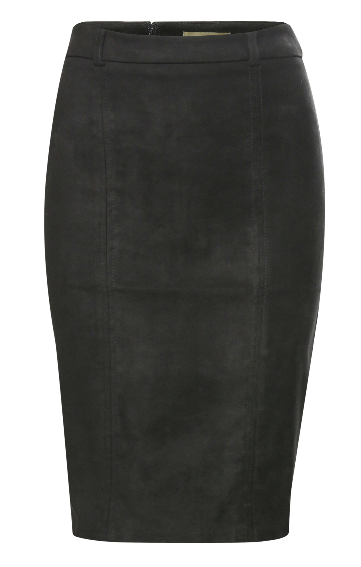 Suede Pencil Skirt