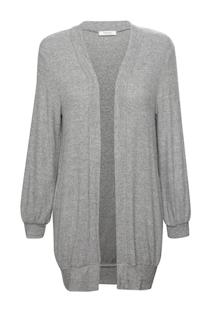 Brushed Hacci Cardigan