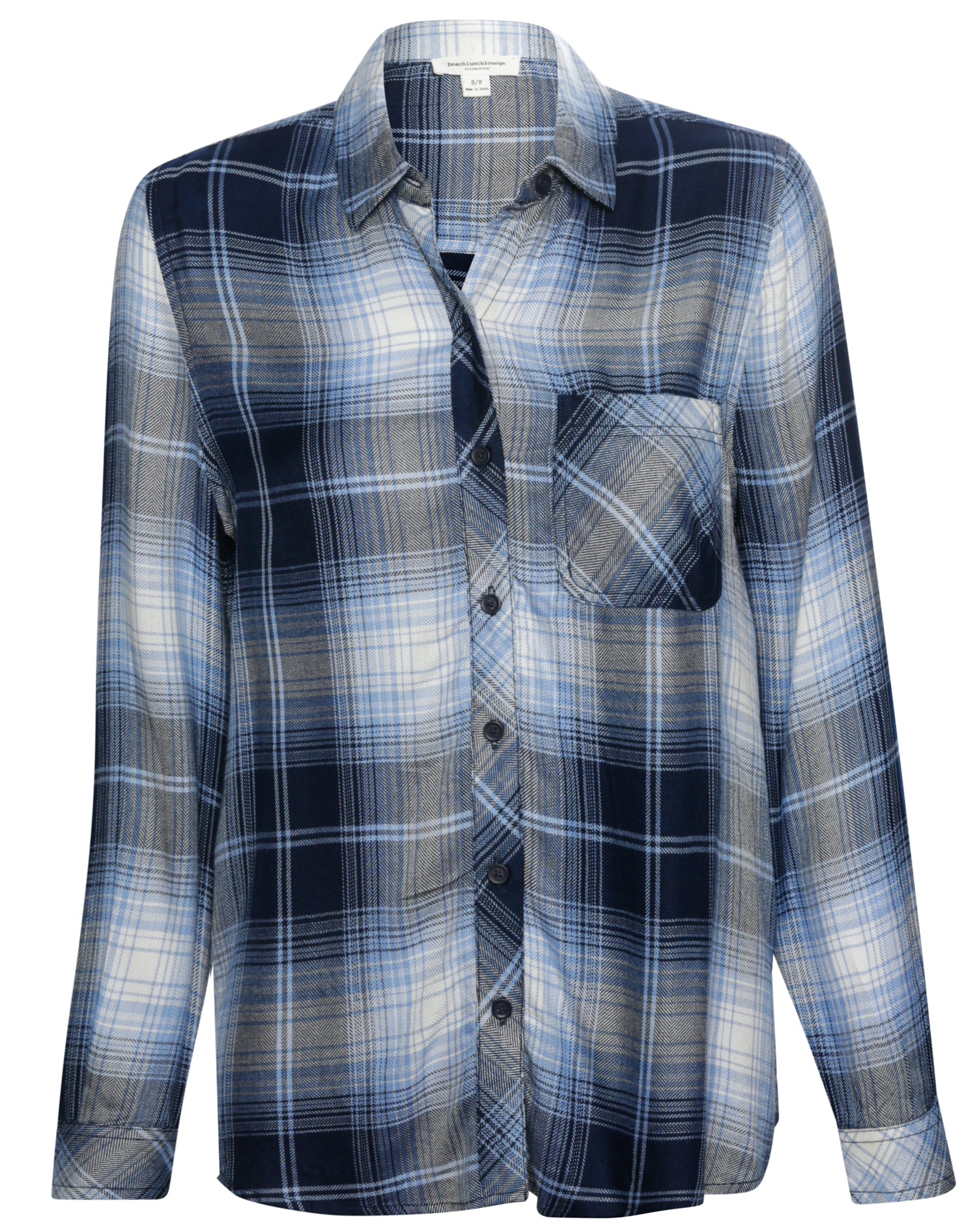 Beach Lunch Lounge Plaid Button Down