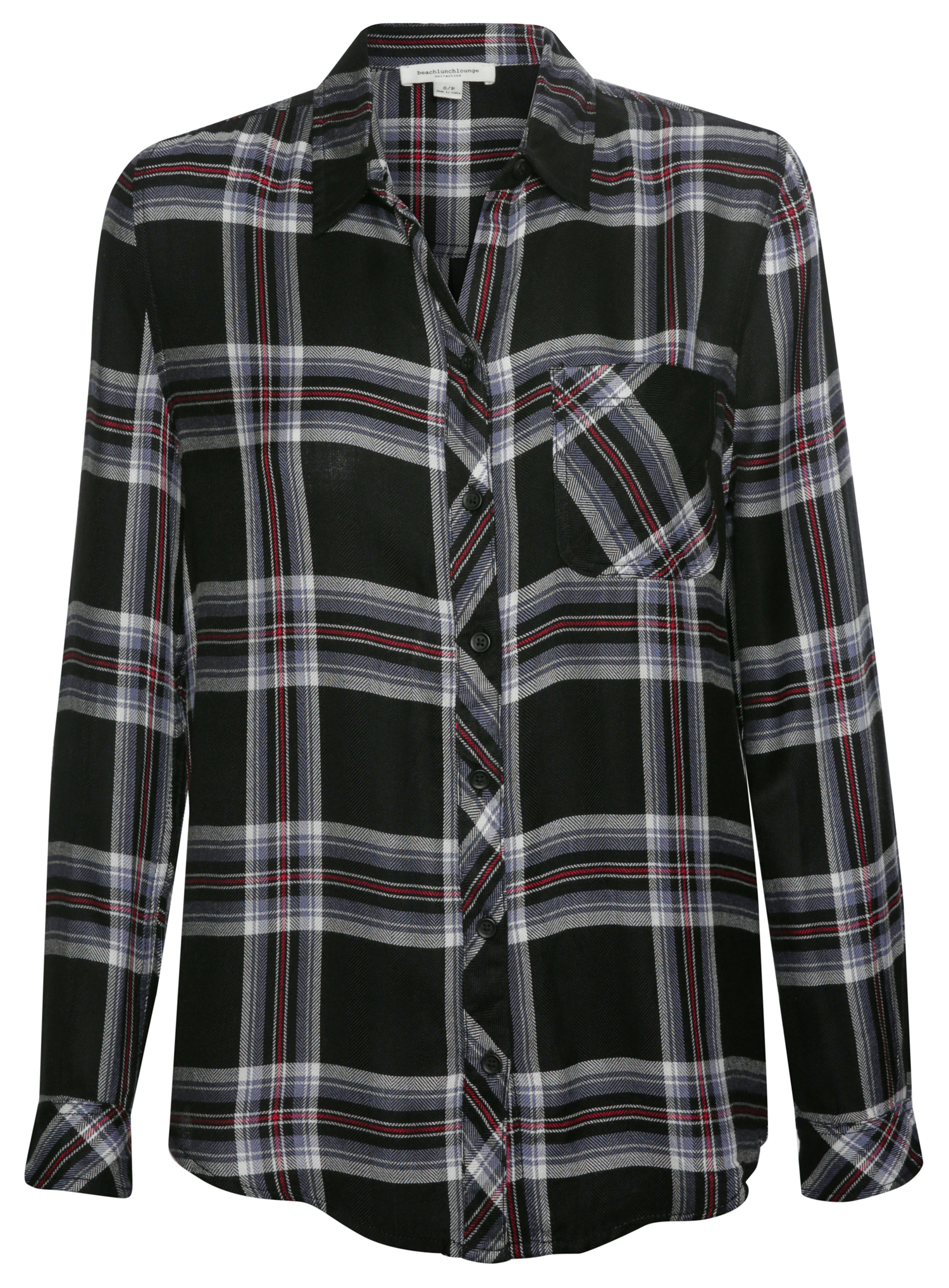 Beach Lunch Lounge Plaid Button Down