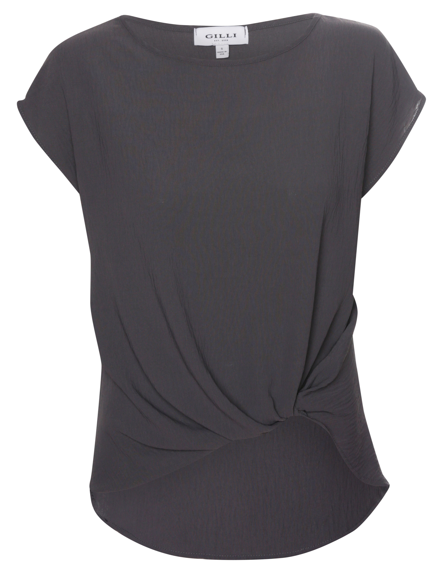 Side Knot Short Sleeve Top